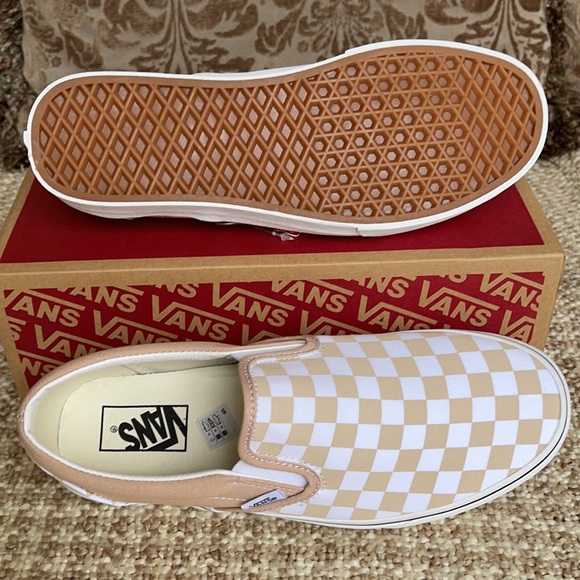 Vans Classic Slip On Checkerboard Frappe/Trwht Men - Picture 8 of 16